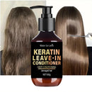 Keratin Leave-In Conditioner with Biotin & Collagen - Repairs Damaged Hair for Deep Moisture, Softness & Shine, Hair Treatment.