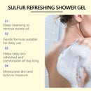 Sulfur Shampoo Shower Gel Set Deep Cleaning Scalp Remove Dandruff Nourishing Oil Control Moisturizing Dry Skin Smooth Body Wash