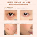1 Pcs 3 Shades Full Coverage Concealer, Waterproof Long-lasting Matte Finsh for All Skins, Cover Flaw Natural Concealer Makeup