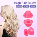 Heatless Hair Curlers Set: 10 Pieces Including Large and Small Soft Overnight Rollers for Women and Kids Lazy Curling Rods