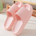 EVA Thick Sole 4cm Beach Slippers Cloud-Like Comfort Home Use Couple Height Increasing Indoor Solid Color Summer Sandals