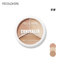 1 Pcs 3 Shades Full Coverage Concealer, Waterproof Long-lasting Matte Finsh for All Skins, Cover Flaw Natural Concealer Makeup