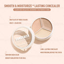 1 Pcs 3 Shades Full Coverage Concealer, Waterproof Long-lasting Matte Finsh for All Skins, Cover Flaw Natural Concealer Makeup