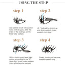 Volumizing Mascara Waterproof Curling Lengthening Anti Smudge Fast Dry Formula 4D Rocket Lashes Natural Look