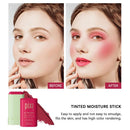 Blush Stick Natural Nude Cream Blush for Cheeks Lips Buildable Solid Blush Formula with Velvet Finish, Easy-Blend Makeup Stick