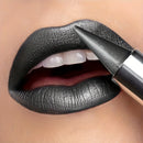 Matte Metallic Lipstick Gloss - Long-Lasting, Waterproof & Sweatproof Black Lipstick with Metallic Finish All Skin Types