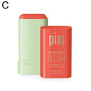 Blush Stick Natural Nude Cream Blush for Cheeks Lips Buildable Solid Blush Formula with Velvet Finish, Easy-Blend Makeup Stick