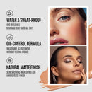 LOOKAVE Liquid Foundation Long Lasting Full Coverage Matte Cream CC Foundation Makeup Concealer Natural Liquid Base Moisturizing