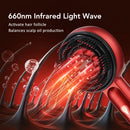 Electric Scalp Massager Comb Hair Growth Therapy Micro-Current Relaxation Red & Blue Light Treatment Oil Delivery Anti-Hair Loss