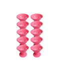 Heatless Hair Curlers Set: 10 Pieces Including Large and Small Soft Overnight Rollers for Women and Kids Lazy Curling Rods