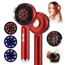 Electric Scalp Massager Comb Hair Growth Therapy Micro-Current Relaxation Red & Blue Light Treatment Oil Delivery Anti-Hair Loss