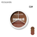 1 Pcs 3 Shades Full Coverage Concealer, Waterproof Long-lasting Matte Finsh for All Skins, Cover Flaw Natural Concealer Makeup