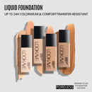 LOOKAVE Liquid Foundation Long Lasting Full Coverage Matte Cream CC Foundation Makeup Concealer Natural Liquid Base Moisturizing